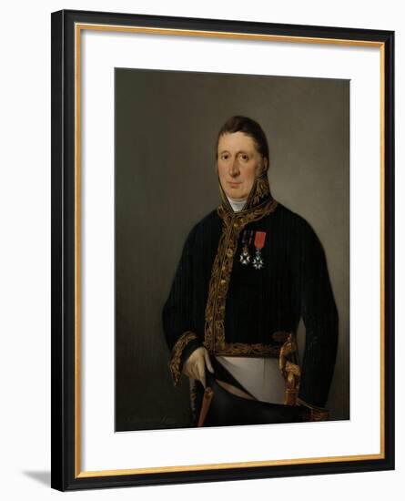 Portrait of Inspector-General A.F. Goudriaan-Izaak Schouman-Framed Art Print