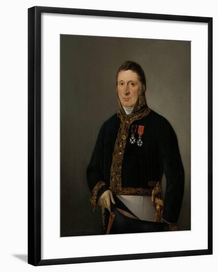 Portrait of Inspector-General A.F. Goudriaan-Izaak Schouman-Framed Art Print