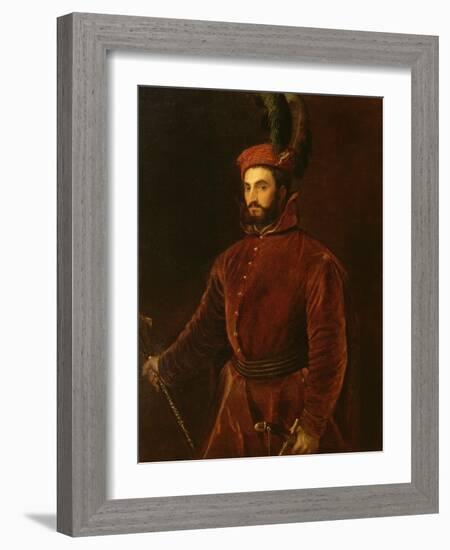 Portrait of Ippolito De' Medici-Titian (Tiziano Vecelli)-Framed Giclee Print