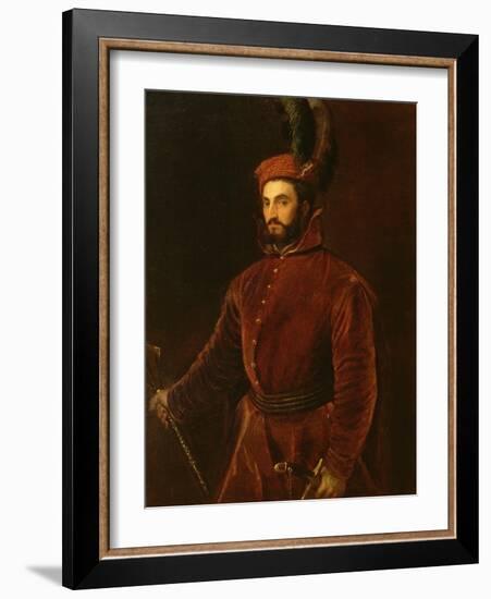 Portrait of Ippolito De' Medici-Titian (Tiziano Vecelli)-Framed Giclee Print