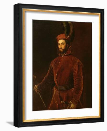 Portrait of Ippolito De' Medici-Titian (Tiziano Vecelli)-Framed Giclee Print