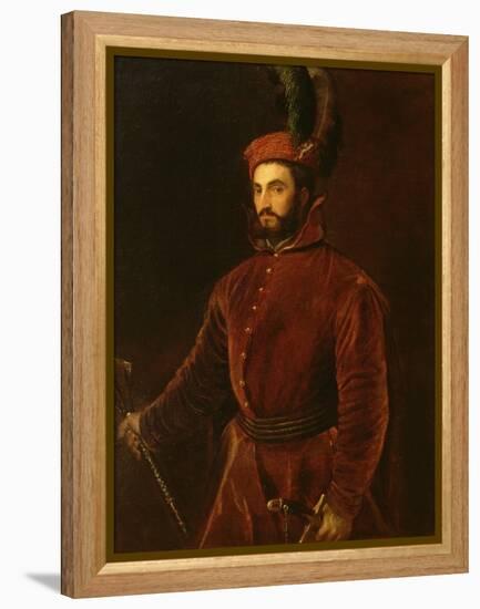 Portrait of Ippolito De' Medici-Titian (Tiziano Vecelli)-Framed Premier Image Canvas