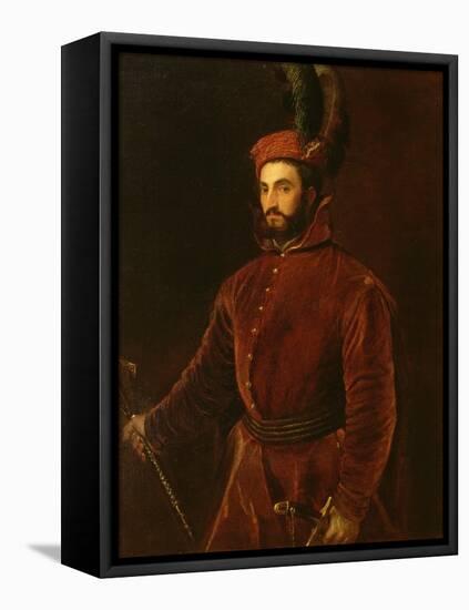 Portrait of Ippolito De' Medici-Titian (Tiziano Vecelli)-Framed Premier Image Canvas