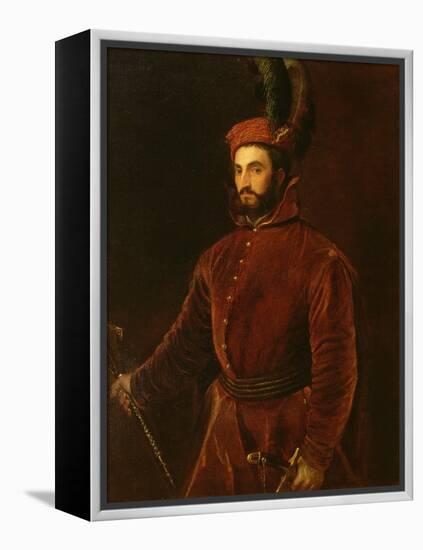 Portrait of Ippolito De' Medici-Titian (Tiziano Vecelli)-Framed Premier Image Canvas