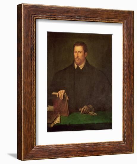 Portrait of Ippolito Riminaldi-Titian (Tiziano Vecelli)-Framed Giclee Print