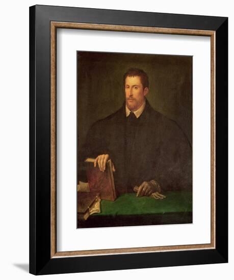 Portrait of Ippolito Riminaldi-Titian (Tiziano Vecelli)-Framed Giclee Print