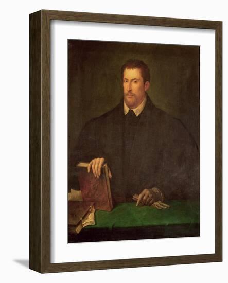 Portrait of Ippolito Riminaldi-Titian (Tiziano Vecelli)-Framed Giclee Print