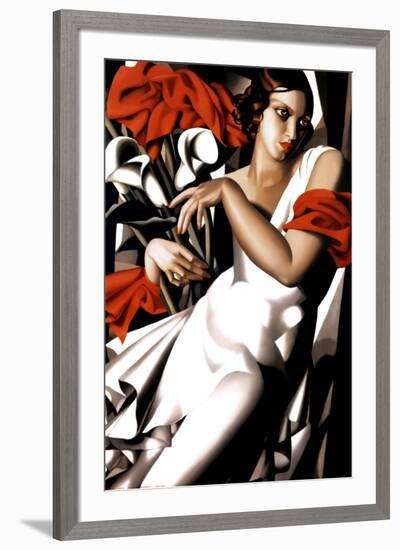 Portrait of Ira-Tamara de Lempicka-Framed Art Print