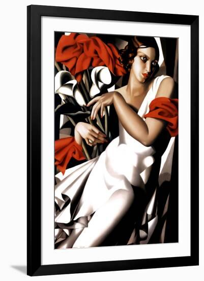 Portrait of Ira-Tamara de Lempicka-Framed Art Print