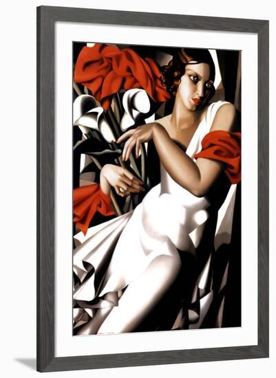 Portrait of Ira-Tamara de Lempicka-Framed Art Print