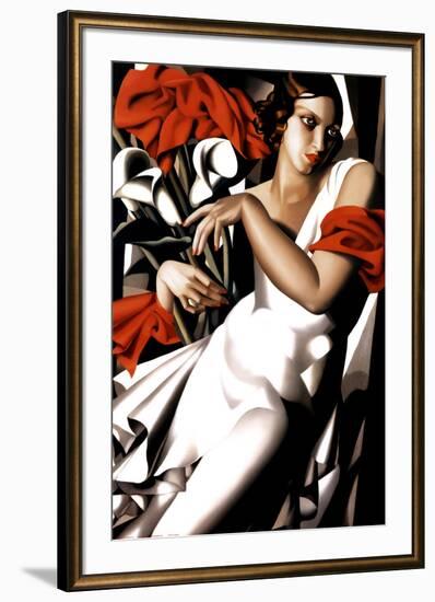 Portrait of Ira-Tamara de Lempicka-Framed Art Print