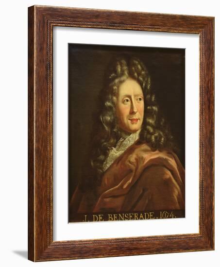 Portrait of Isaac De Benserade (1612-91) 1674 (Oil on Canvas)-French School-Framed Giclee Print