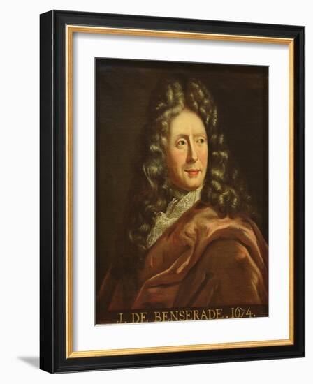 Portrait of Isaac De Benserade (1612-91) 1674 (Oil on Canvas)-French School-Framed Giclee Print