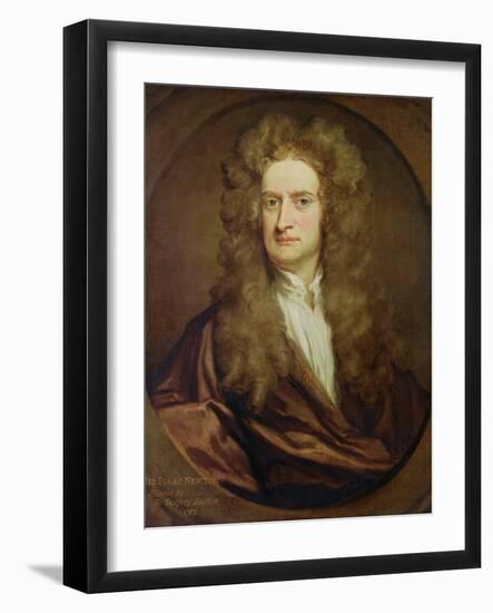 Portrait of Isaac Newton-Godfrey Kneller-Framed Giclee Print