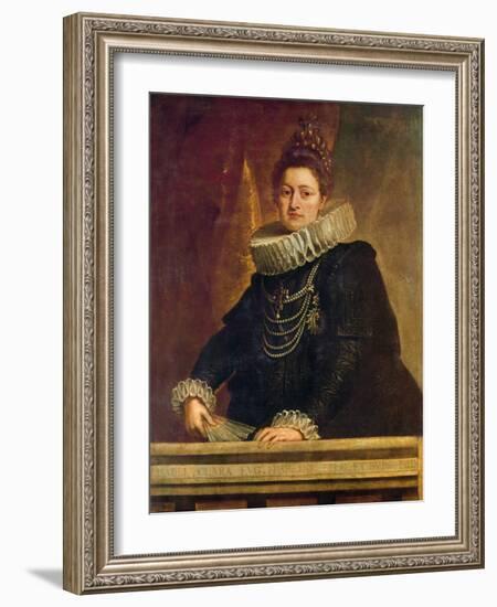 Portrait of Isabel Clara Eugenia of Habsburg (1566 - 1636), Infanta of Spain (Oil on Canvas)-Peter Paul Rubens-Framed Giclee Print