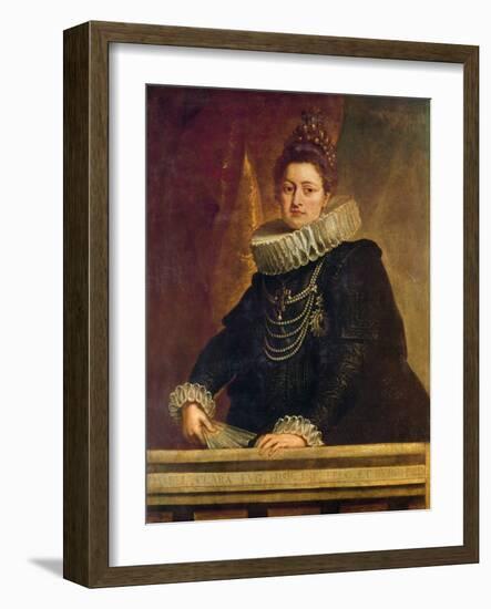 Portrait of Isabel Clara Eugenia of Habsburg (1566 - 1636), Infanta of Spain (Oil on Canvas)-Peter Paul Rubens-Framed Giclee Print