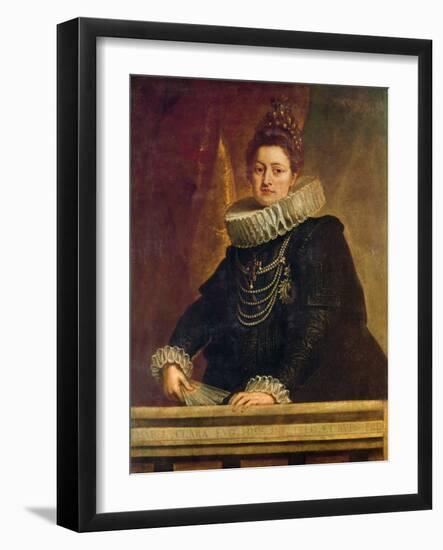 Portrait of Isabel Clara Eugenia of Habsburg (1566 - 1636), Infanta of Spain (Oil on Canvas)-Peter Paul Rubens-Framed Giclee Print