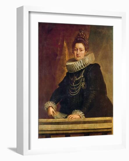 Portrait of Isabel Clara Eugenia of Habsburg (1566 - 1636), Infanta of Spain (Oil on Canvas)-Peter Paul Rubens-Framed Giclee Print