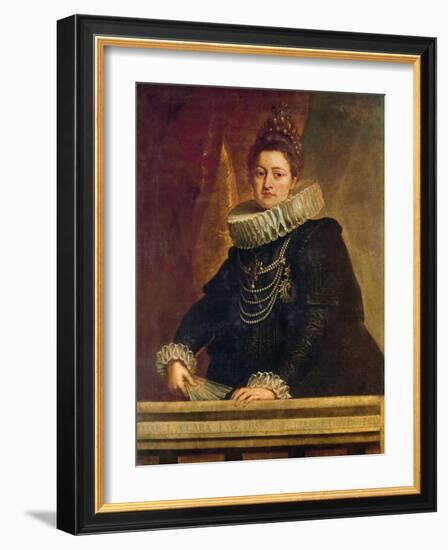 Portrait of Isabel Clara Eugenia of Habsburg (1566 - 1636), Infanta of Spain (Oil on Canvas)-Peter Paul Rubens-Framed Giclee Print