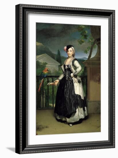 Portrait of Isabel Parreno Arce Ruiz De Alarcon Y Valdés, Marchioness of Llano-Anton Raphael Mengs-Framed Giclee Print