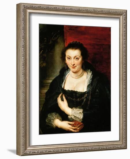 Portrait of Isabella Brandt, C. 1625-Peter Paul Rubens-Framed Giclee Print