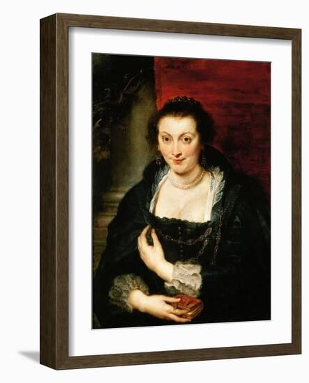 Portrait of Isabella Brandt, C. 1625-Peter Paul Rubens-Framed Giclee Print