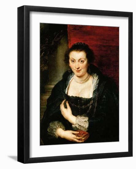 Portrait of Isabella Brandt, C. 1625-Peter Paul Rubens-Framed Giclee Print