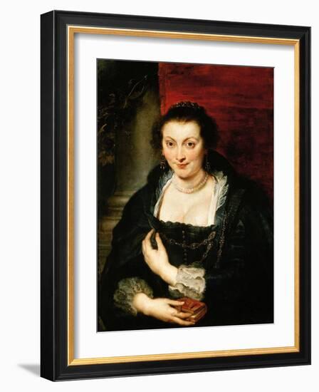 Portrait of Isabella Brandt, C. 1625-Peter Paul Rubens-Framed Giclee Print