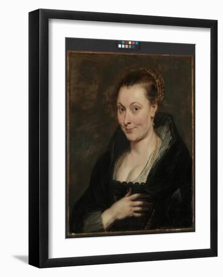 Portrait of Isabella Brant, C.1620-25 (Oil on Wood)-Peter Paul Rubens-Framed Giclee Print