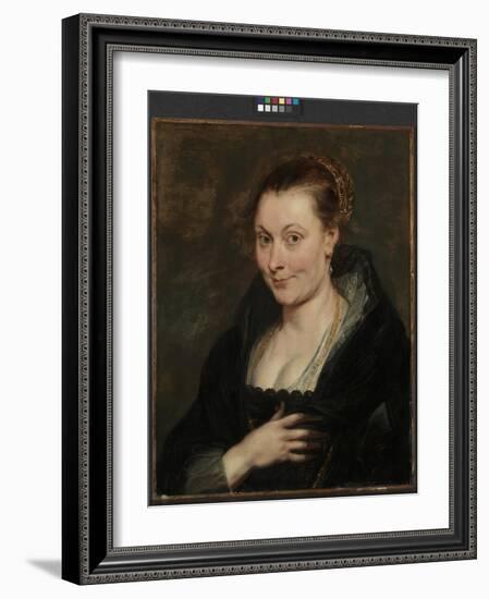 Portrait of Isabella Brant, C.1620-25 (Oil on Wood)-Peter Paul Rubens-Framed Giclee Print