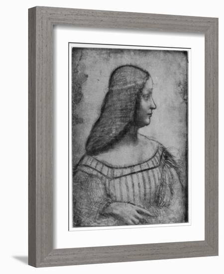 Portrait of Isabella D'Este, 1500-Leonardo da Vinci-Framed Giclee Print