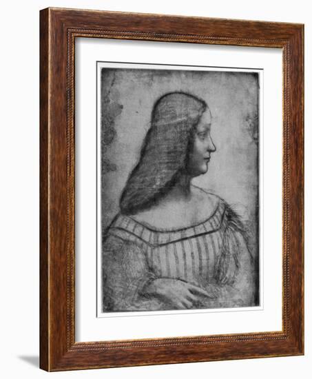 Portrait of Isabella D'Este, 1500-Leonardo da Vinci-Framed Giclee Print