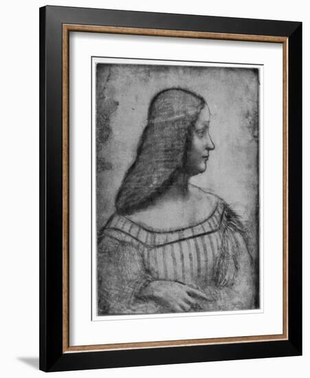 Portrait of Isabella D'Este, 1500-Leonardo da Vinci-Framed Giclee Print