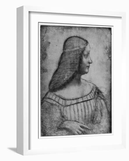 Portrait of Isabella D'Este, 1500-Leonardo da Vinci-Framed Giclee Print