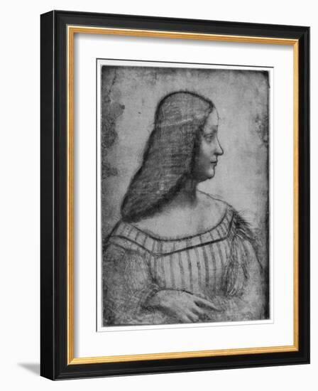 Portrait of Isabella D'Este, 1500-Leonardo da Vinci-Framed Giclee Print