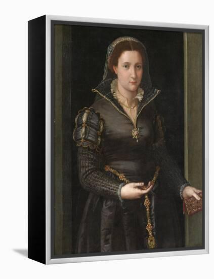 Portrait of Isabella de' Medici , c.1550-1565.-Italian School-Framed Premier Image Canvas