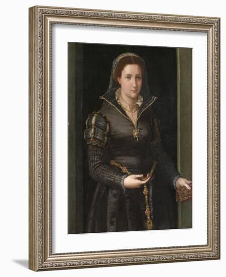 Portrait of Isabella de' Medici , c.1550-1565.-Italian School-Framed Giclee Print