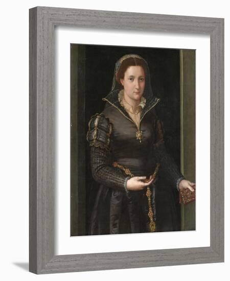 Portrait of Isabella de' Medici , c.1550-1565.-Italian School-Framed Giclee Print