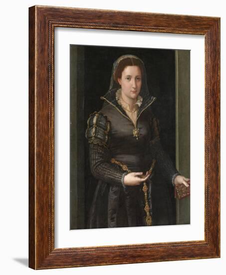 Portrait of Isabella de' Medici , c.1550-1565.-Italian School-Framed Giclee Print