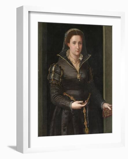 Portrait of Isabella de' Medici , c.1550-1565.-Italian School-Framed Giclee Print