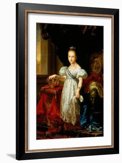 Portrait of Isabella II-Vicente Lopez y Portana-Framed Giclee Print