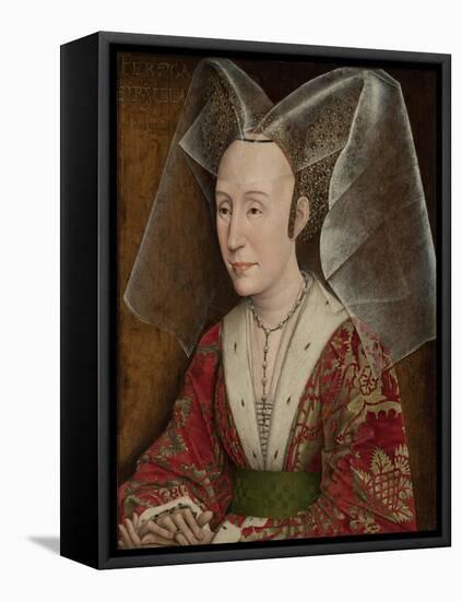 Portrait of Isabella of Portugal, C.1450-Rogier van der Weyden-Framed Premier Image Canvas