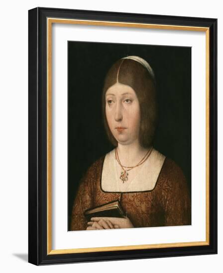 Portrait of Isabella 'The Catholic', Queen of Castile, c.1490-Flemish School-Framed Giclee Print