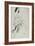 Portrait of Isadora Duncan Dancing (Brush and Indian Ink over Traces of Graphite-Leon Bakst-Framed Giclee Print