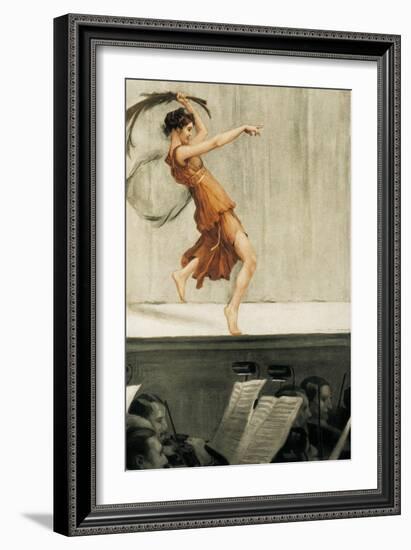 Portrait of Isadora Duncan-Auguste Francois Gorguet-Framed Art Print