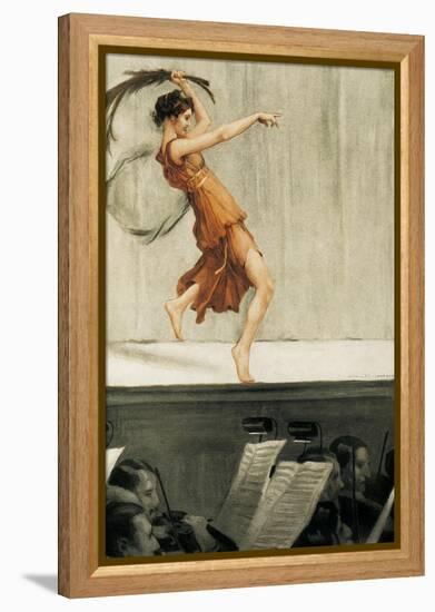 Portrait of Isadora Duncan-Auguste Francois Gorguet-Framed Stretched Canvas