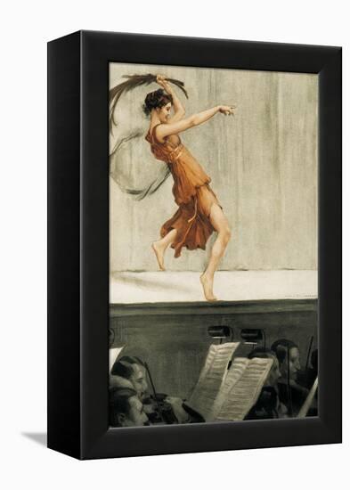 Portrait of Isadora Duncan-Auguste Francois Gorguet-Framed Stretched Canvas