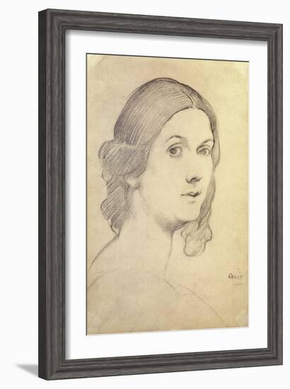 Portrait of Isadora Duncan-Leon Bakst-Framed Giclee Print