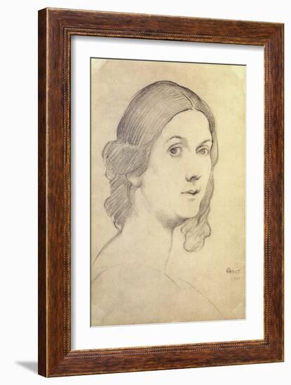 Portrait of Isadora Duncan-Leon Bakst-Framed Giclee Print