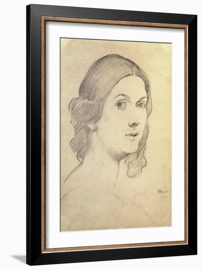 Portrait of Isadora Duncan-Leon Bakst-Framed Giclee Print